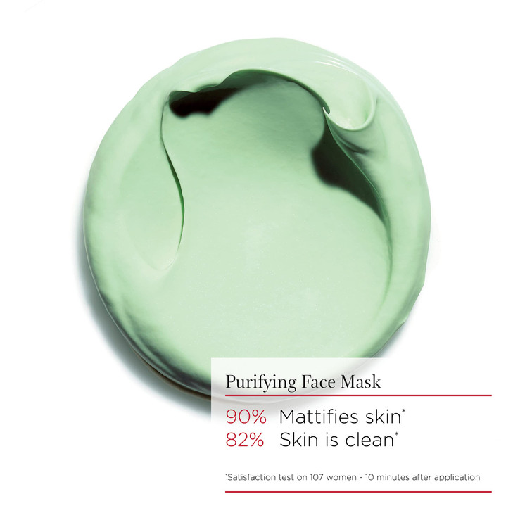 Clarins SOS Pure Rebalancing Clay Mask Matte Clean and More Beautiful Skin 10 Minutes After Application Purifies Minimiz