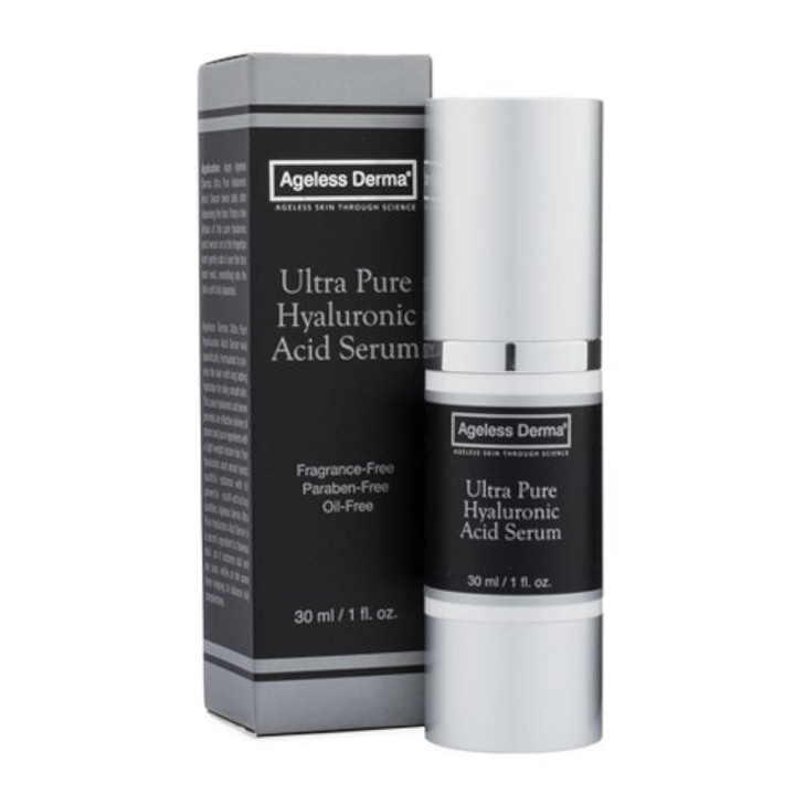 Ageless Derma Pure Hyaluronic Acid Serum Facial Moisturizer by Dr Mostamand is an Anti Aging Moisturizer Face Serum to H