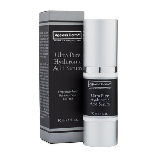 Ageless Derma Pure Hyaluronic Acid Serum Facial Moisturizer by Dr Mostamand is an Anti Aging Moisturizer Face Serum to H