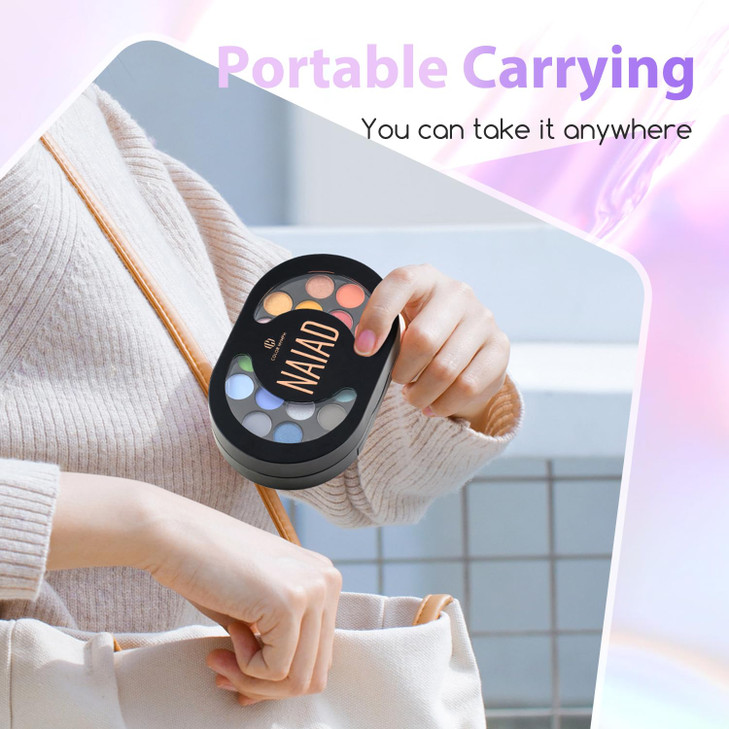 Color Nymph Travel Makeup Palette with MulitColors EyeshadowsConcealer Body GlitterLip GlossesBlushHighlighterMakeup App