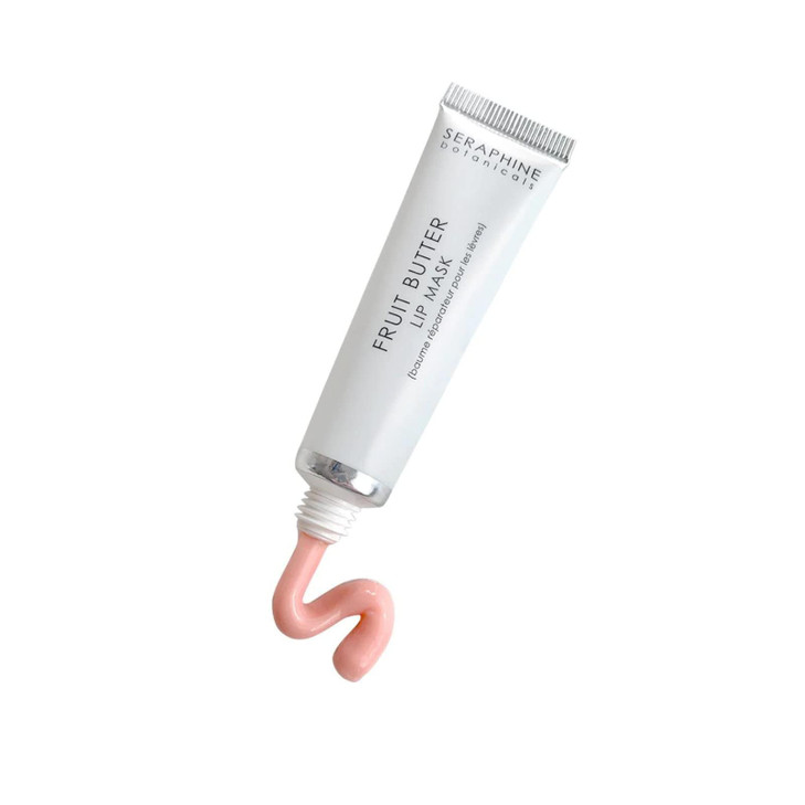 Seraphine Botanicals Fruit Butter Restorative Lip Mask Overnight Gel Balm Repair Dry Chapped Lips Instant Hydration Soft