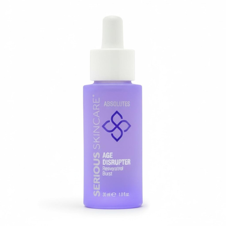 Serious Skincare Absolutes Age Disrupter Facial Treatment Serum with Resveratrol for Smooth Radiant Skin Grape Skin Stem
