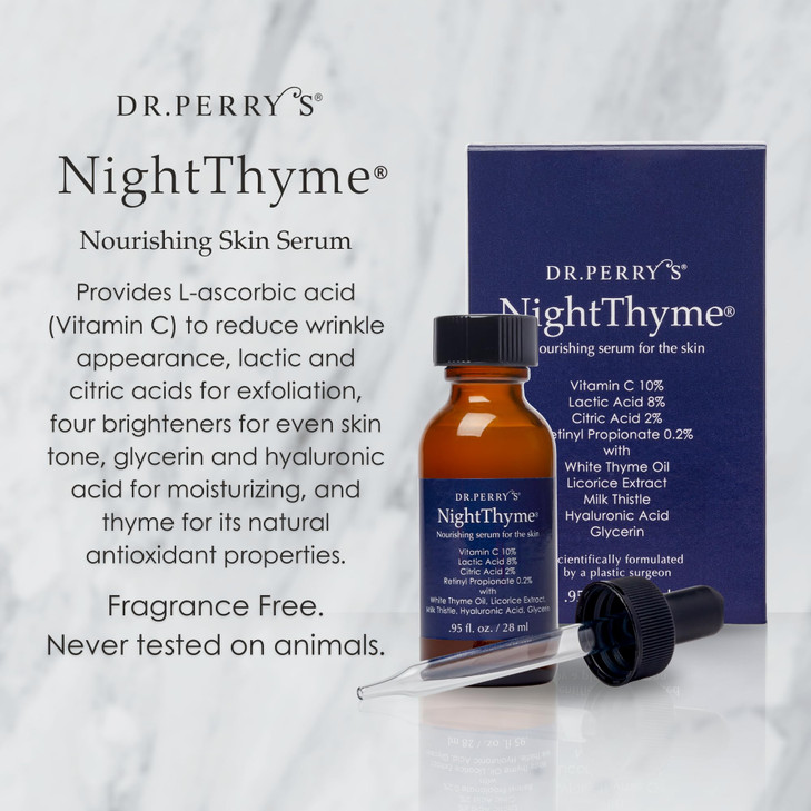 Dr Perrys NightThyme Skin Nourishing Serum with Vitamin C and Hyaluronic Acid