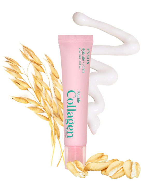 Its Skin Peptide Collagen Serum 135 fl oz Fine Lines and Wrinkles Serum Organic Skin Care Hydrating Serum for Face Colla