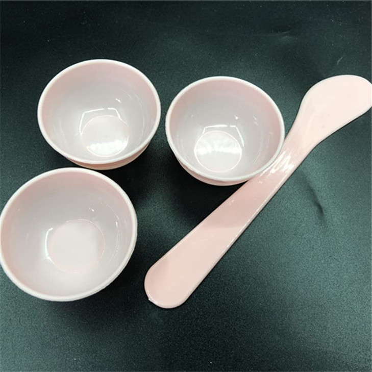 lasenersm 9 Pieces Mini Plastic Facial Mask Mixing Bowl with Stirring Spatula Facemask Bowl Mud Mask Mixing Bowl DIY Ski