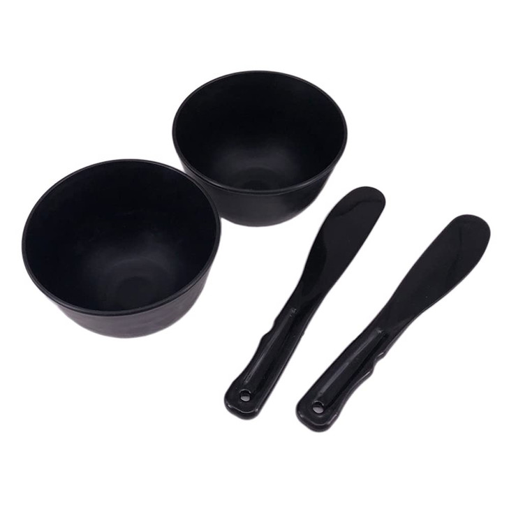 lasenersm 2 Pieces Rubber Facial Mask Mixing Bowl With Plastic Spatula Facemask Bowl Mud Mask Mixing Bowl DIY Skin Care