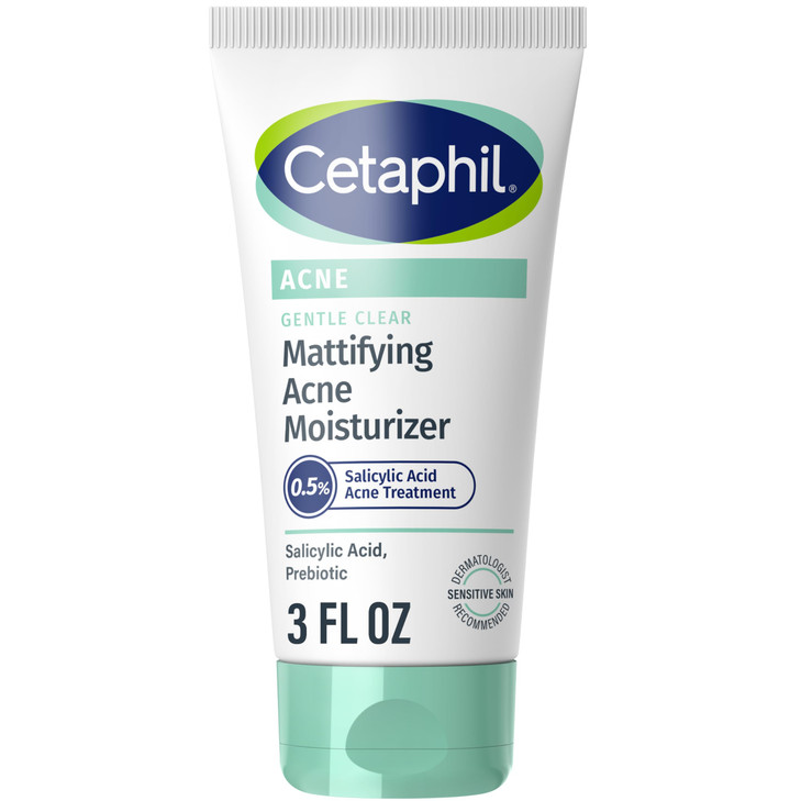 Cetaphil Face Moisturizer Gentle Clear Mattifying Acne Moisturizer With 05 Salicylic Acid Hydrates and Treats Sensitive