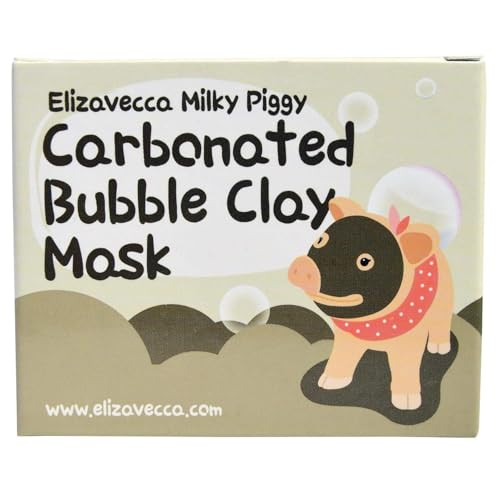Elizavecca Milky Piggy Carbonated Bubble Clay Mask 100g Damage Control Skin Exfoliating Pore Tightening