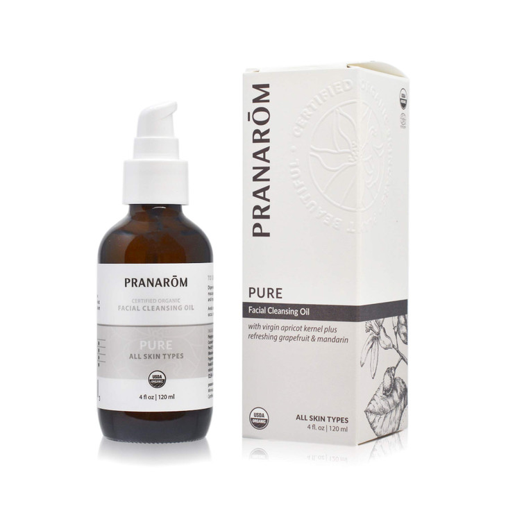 Pranarom Pure Facial Cleansing Oil 4oz 120ml 100 Pure Natural Essential Oil Facial Cleanse for Makeup Impurity Removal