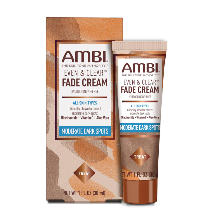 Ambi Even Clear Fade Cream Hydroquinonefree Hyperpigmentation Treatment Dark Spot Corrector Results In As Little As 4 We
