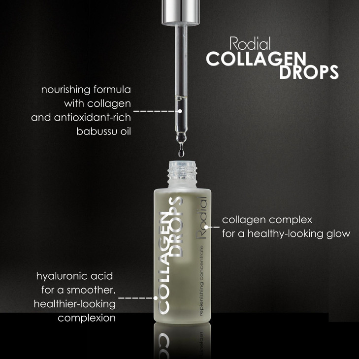 Rodial Collagen 30 Booster Drops Serum 10 fl oz Collagen Serum to Rejuvenate and Improve Skin Elasticity Hyaluronic Acid