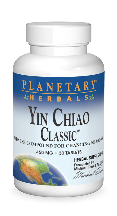 Planetary Herbals Yin Chiao Classic Tablets, 450 mg, 30 Count online at globaldelivered