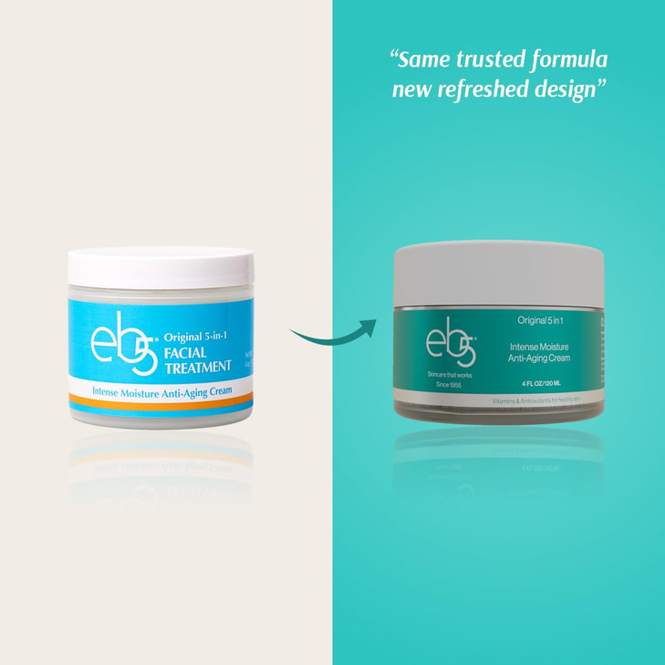 eb5 Intense Moisture Anti Aging Moisturizer Face and Neck Cream Tone Tighten Skin with Retinol Fade Fine Lines and Wrink