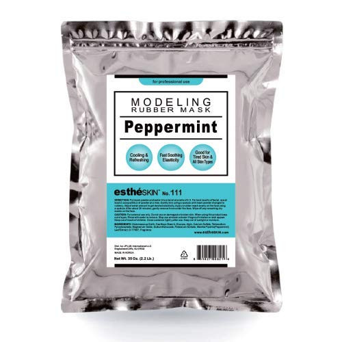 estheSKIN No111 Peppermint Cooling Modeling Mask Powder for Professional Facial Treatment 35 Oz 1 pack
