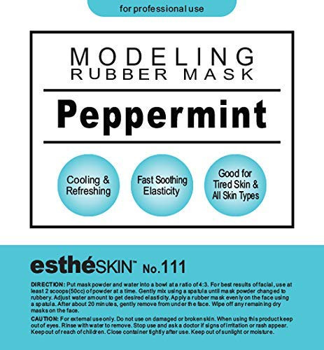 estheSKIN No111 Peppermint Cooling Modeling Mask Powder for Professional Facial Treatment 35 Oz 1 pack