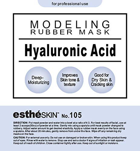 estheSKIN No105 Hyaluronic Acid Modeling Mask Powder for Professional Facial Treatment 35 Oz 2 pack
