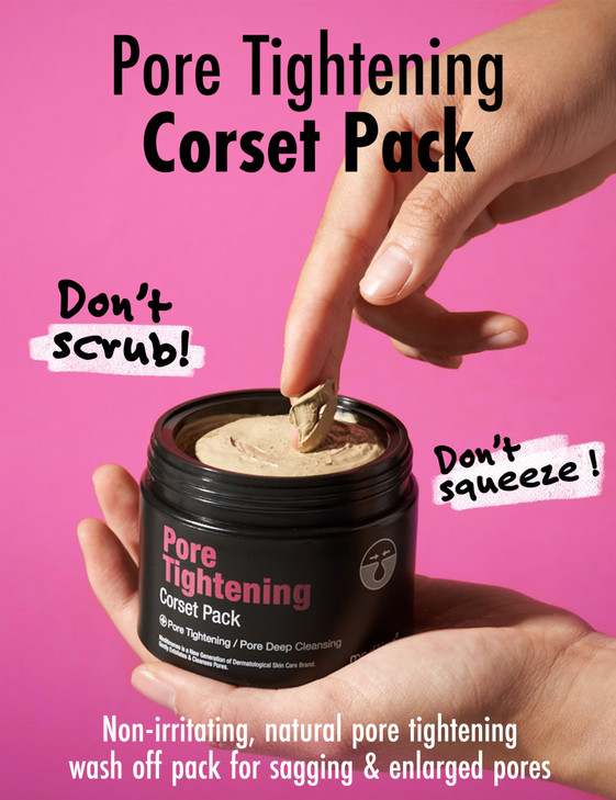 Meditime Pore Corset Pack Sebum and Pore Minimizer Face Pack Clay Mask for Blackheads and Pores Korean Skincare Pore Cle