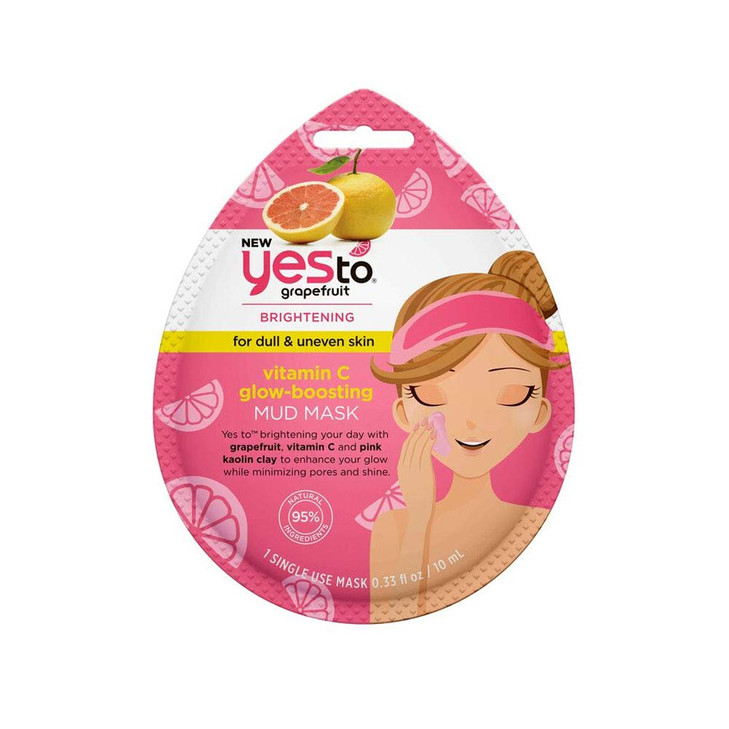 Yes To Grapefruit Detoxifying Brightening Mask Brightening Balancing Mask Leaving Your Skin Smooth Radiant Refreshed Wit