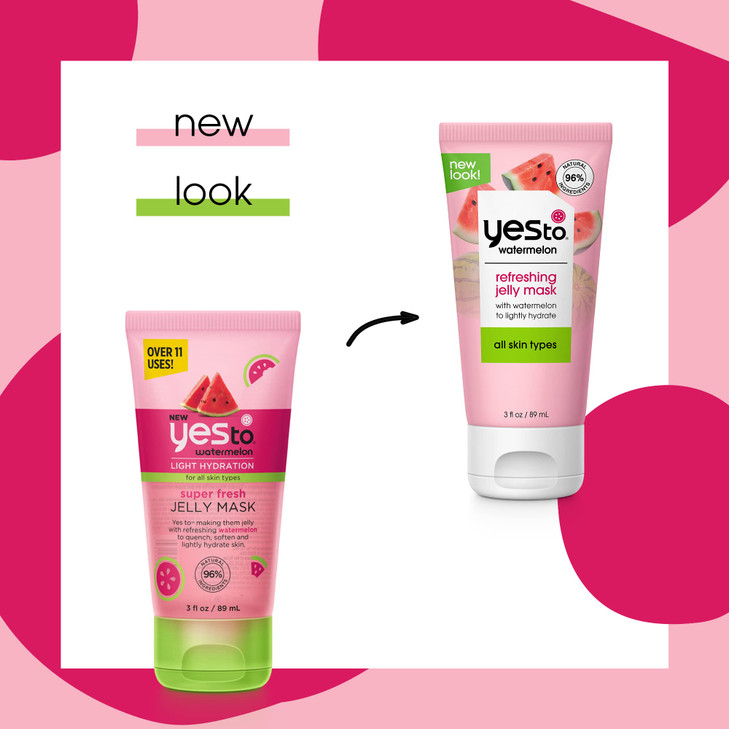 Yes To Watermelon Refreshing Jelly Mask Quenching Lightweight Gel Mask That Helps Soften Lightly Hydrate Skin With Antio