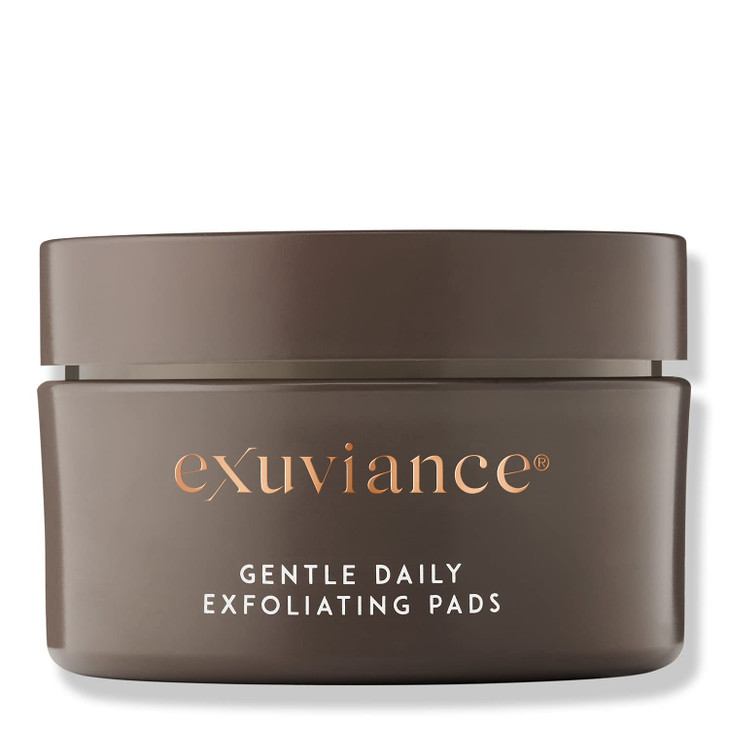 EXUVIANCE Gentle Daily Exfoliating Face Pads with PHA Vitamin C and E Antioxidants Green Tea and Cucumber Extracts 60 pa