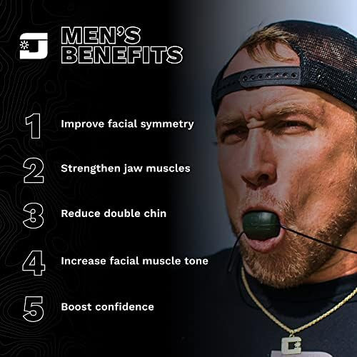 Jawzrsize Pop N Go Jaw Face and Neck Exerciser Define Your Jawline Slim and Tone Your Face Look Younger and Healthier He