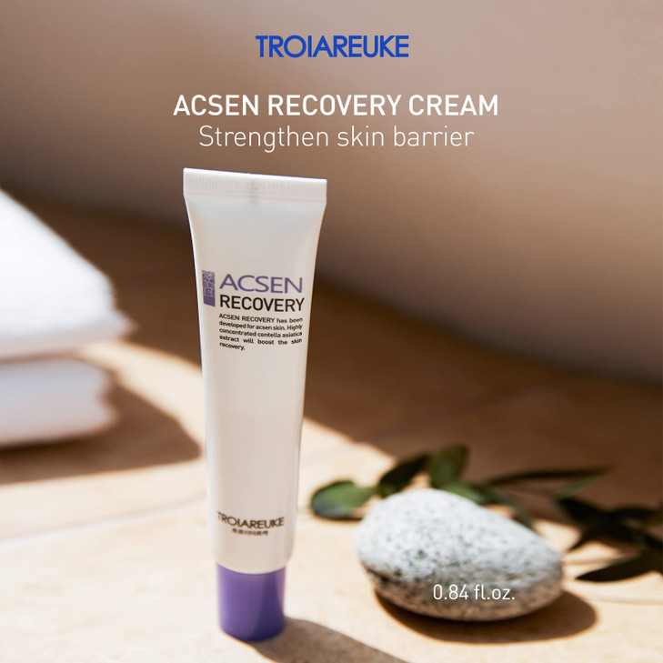 TROIAREUKE ACSEN Recovery Cream Hydrating and Soothing Facial Moisturizer with Centella Asiatica Olive Oil and Squalane