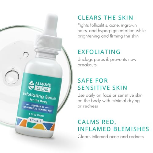 Body Clearing Serum 1 Fl Oz Level 2 Acne Serum Advanced Formula for Body Acne Folliculitis Back Butt Chest Thighs Should