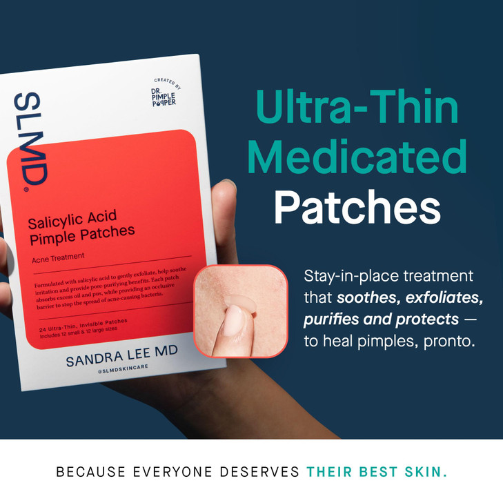 SLMD by Dr Pimple Popper Salicylic Acid Pimple Patches Treat Acne and Improve the Appearance of Dark Spots Thin Transpar
