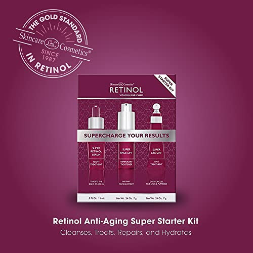 Retinol Super Starter Kit Supercharged with the proven power of Vitamin A Super Retinol products are enriched with Vitam