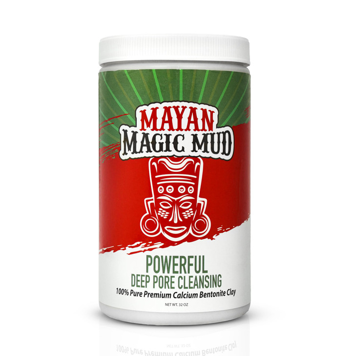 Mayan Magic Mud Powerful Deep Pore Cleansing Calcium Bentonite Clay 2 lbs Natural Face Mask Peel for Men and Women USA M