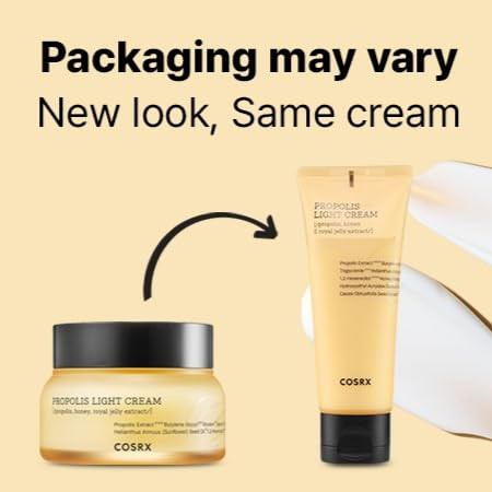 COSRX Full Fit Propolis Light Cream 219 Floz 65ml Propolis 645 Hydrating Daily Day and Night Moisturiser Korean Skin Car