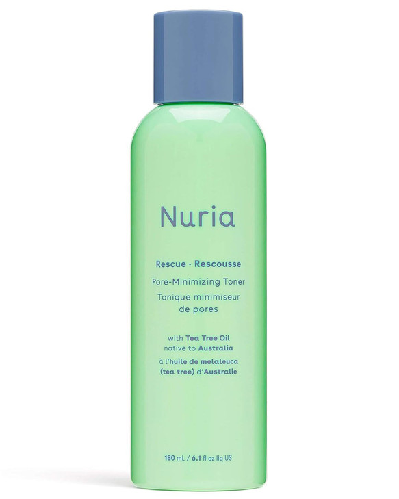 Nuria Rescue Skin Toner for Face Pore Minimizer Tea Tree Toner with Pure Witch Hazel Extract Horsetail and Rosemary 180m
