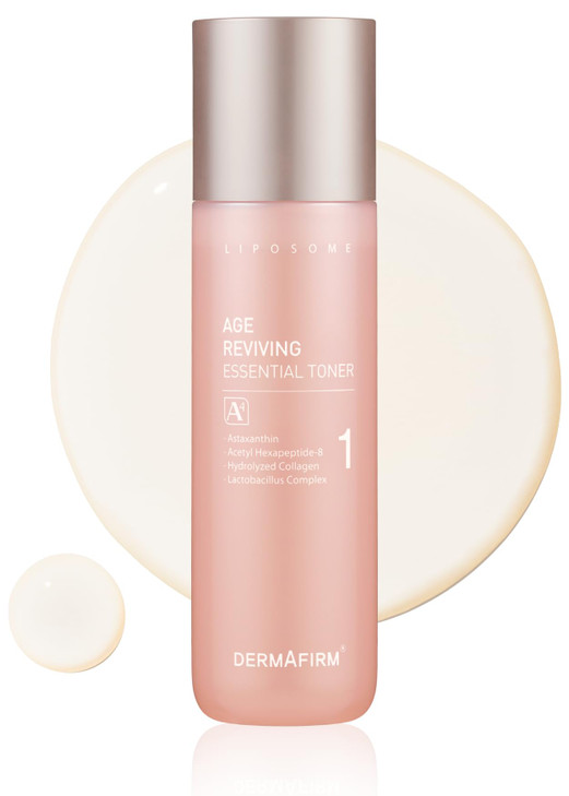DERMAFIRM Age Reviving Essential Hydrating Toner A4 Early AgeDefying Pore Firming Facial Toner with Collagen Astasome Pe