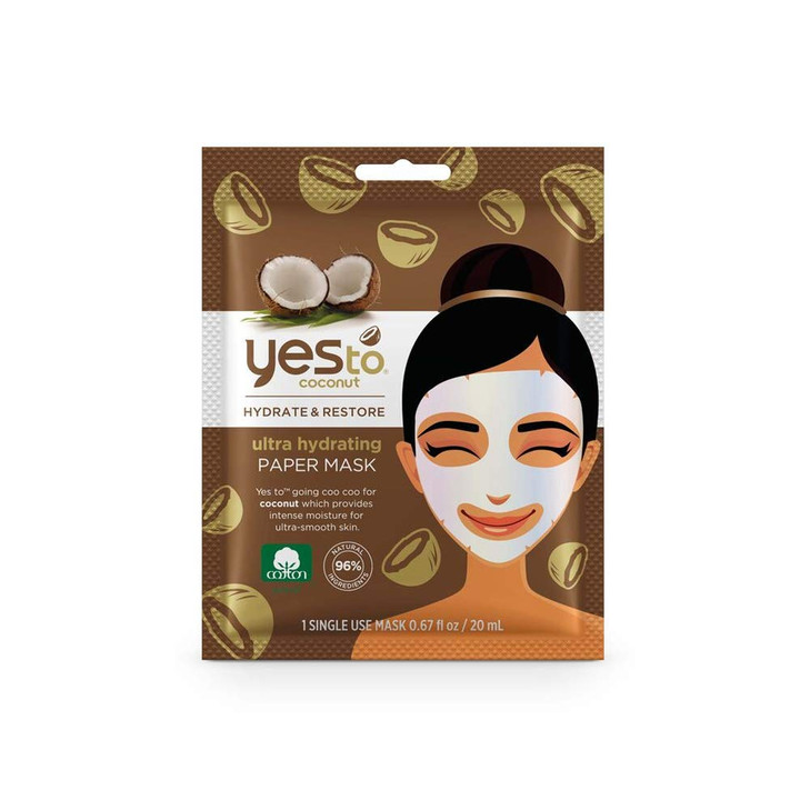 Yes to Coconut Ultra Hydrating Paper Mask 067 Fl Oz