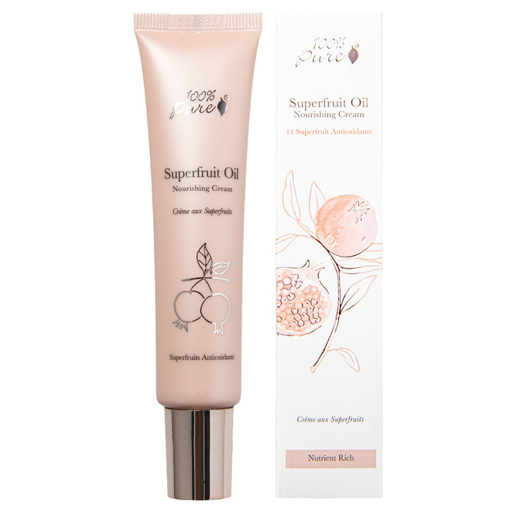 100 PURE Super Fruit Nourishing Cream Face Moisturizer Skincare Antioxidants Vitamins Soothe Replenish Dry Dehydrated Sk