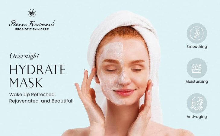 Pierre Freemans Overnight Hydrate Mask Blended with Argan and Tea Tree Oil 4 oz