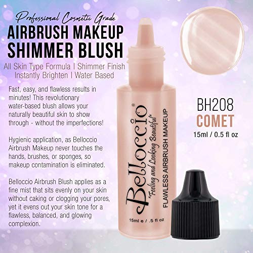 Belloccios Professional Flawless Airbrush Makeup HighlighterShimmer COMET Half Ounce