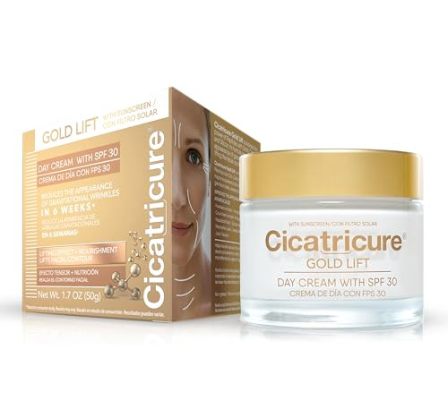 Cicatricure Gold Lift Day Cream Anti Aging Face Moisturizer with SPF 30 Hydrating Skin Care with Gold Calcium Silicon to