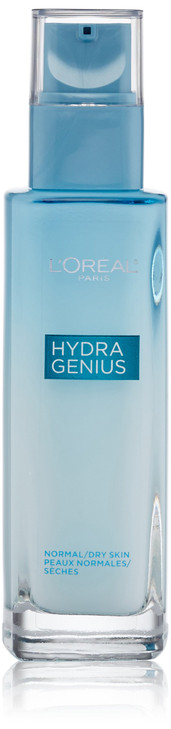 LOreal Paris Skincare Hydra Genius Daily Liquid Care OilFree Face Moisturizer for Normal to Dry Skin Hyaluronic Acid Moi