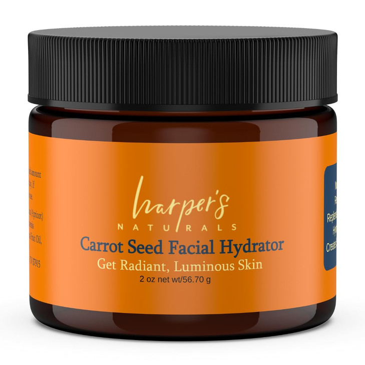 Harpers Naturals Carrotseed Facial Hydrator All Natural Face Moisturizer For All Skin Types All Day Coverage Smooths Fin