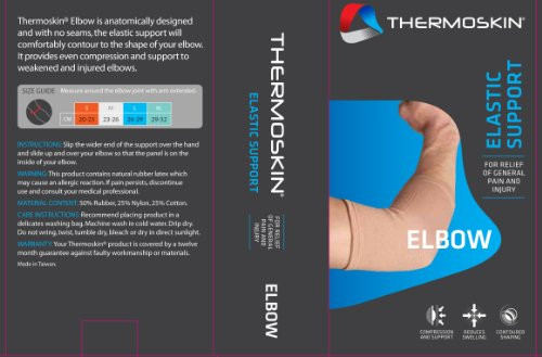 Thermoskin Elastic Elbow Support, Beige, Small online at globaldelivered