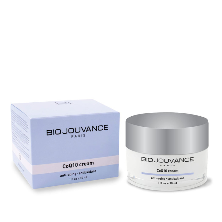BIO JOUVANCE PARIS CoQ10 Cream 1oz 30ml AntiAging Strong Antioxidant Oxygenate the Cells Daily Facial Skin Care Treatmen