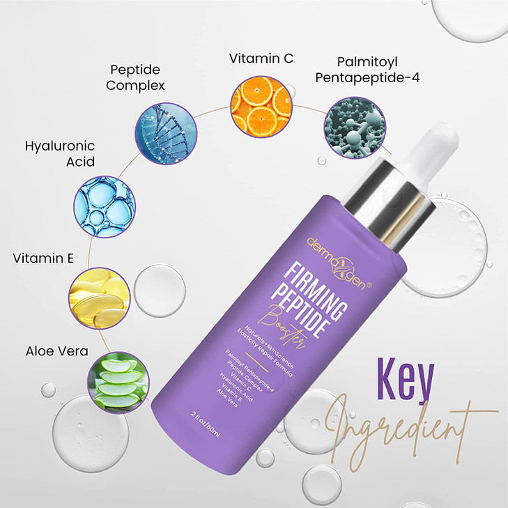 DERMAXGEN Peptide Complex Serum MATRIXYL 3000 ORGANIC HYALURONIC Powerful Triple Combination Serum Anti Aging Wrinkles H