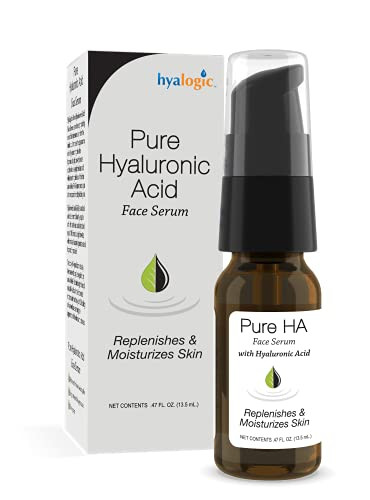 Hyalogic Pure Hyaluronic Acid Serum for Face Hydrating NonGreasy FragranceFree 047 Ounce