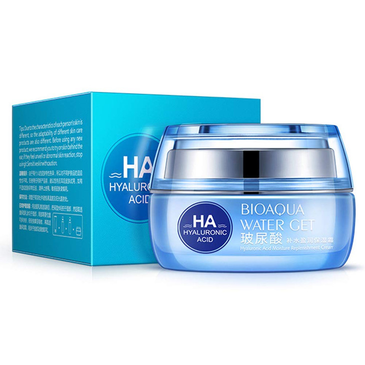 BIOAQUA AntiAging Cleaning Moisturizers HA Water Get Replenishment Face Skin Cream Hyaluronic Acid Natural Ingredients H
