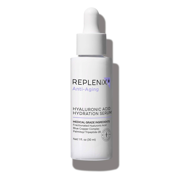 Replenix Pure Hydration Hyaluronic Acid Serum Medical Grade AntiAging Treatment Reduces Appearance of Wrinkles Uneven Sk