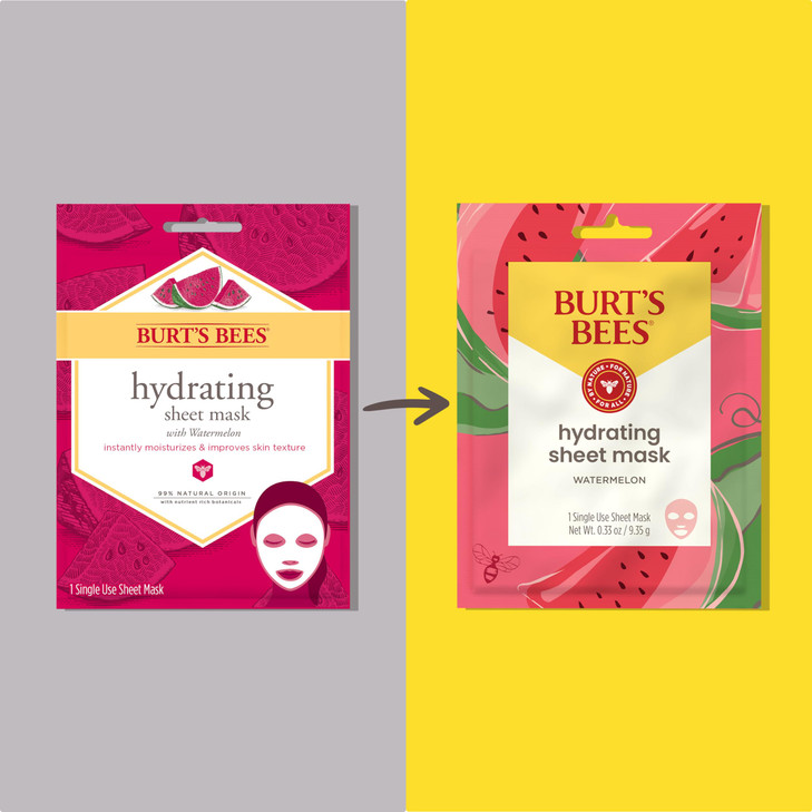 Burts Bees Hydrating Sheet Mask with Watermelon Pack of 6