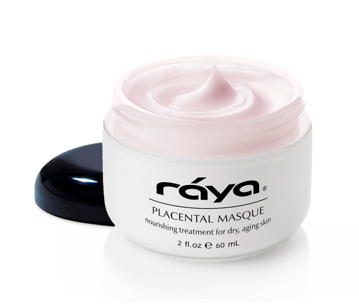 Raya Placental Masque 606 Nourishing Facial Treatment Mask for Dry or Aging Skin Revitalizes and Helps Reduce Lines and
