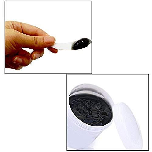 esowemsn 100Pcs Mini Disposable Curved Cosmetic Spoon Spatula MultiFunctional Facial Mask Spoon Plastic Spoon Stick Whit
