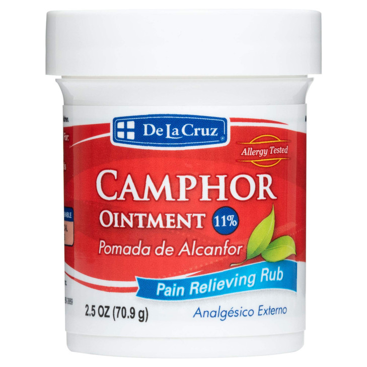 De La Cruz Cream - Maximum Strength Muscle and Joint Camphor Ointment to Reduce Pain 11% 2.5 oz (70.9 g) online at globaldelivered
